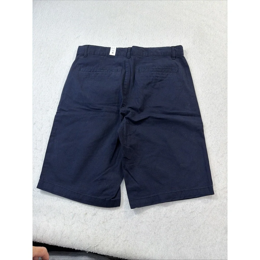 The Children's Place Navy Blue Uniform Stretch Chino Shorts‎ Boys Size 16 New